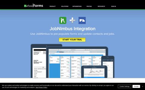 JobNimbus Integration | naturalForms
