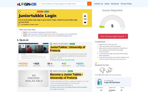 Juniortukkie Login - A database full of login pages from all over the ...