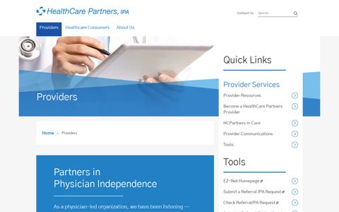 Providers – HCP - HealthCare Partners