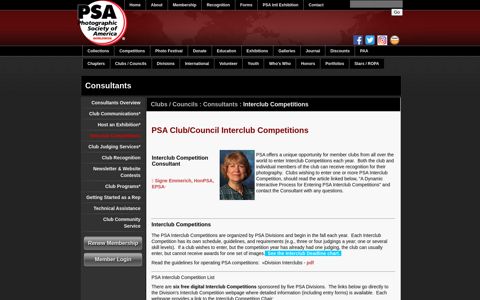 Interclub Competitions | Photographic Society of America