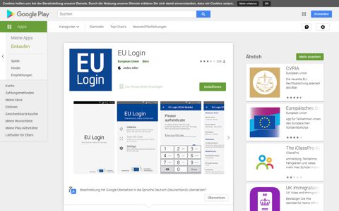 EU Login – Apps bei Google Play