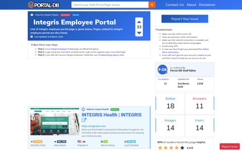 Integris Employee Portal