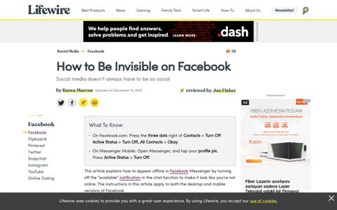 How to Be Invisible on Facebook - Lifewire