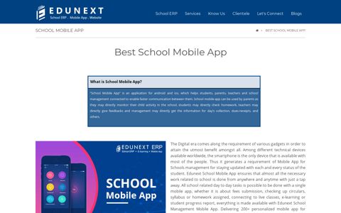 Best School Mobile App | Edunext Technologies