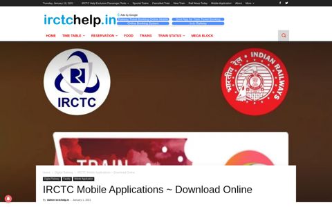 IRCTC Mobile Applications ~ Download Online - IRCTC Help