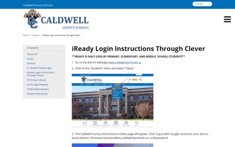 iReady Login Instructions Through Clever
