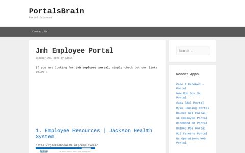 Jmh Employee Portal - PortalsBrain - Portal Database
