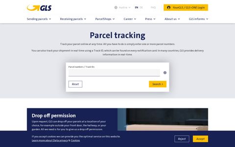 GLS Parcel Tracking | GLS Austria | GLS Parcel Service