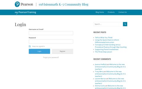 Login – enVisionmath K-5 Community Blog