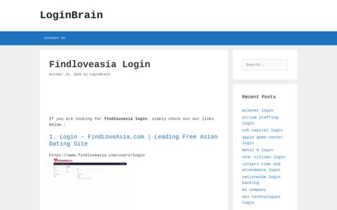 Findloveasia - Login - Findloveasia.Com | Leading Free Asian ...