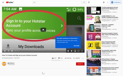 How To Create and Sign up to your Hotstar Account - YouTube