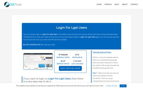 Login For Lgst Users - Find Official Portal - CEE Trust