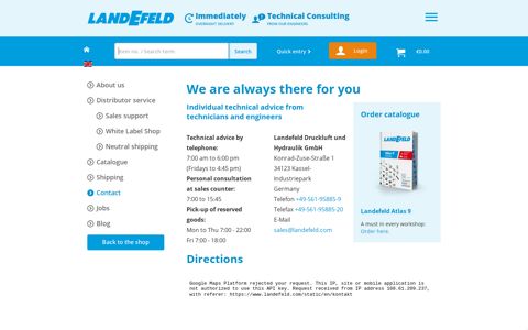 Hydraulics - Industrial Supplies - Landefeld - Pneumatics