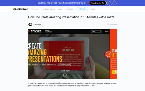 How To Create Amazing Presentation in 15 Minutes with Emaze