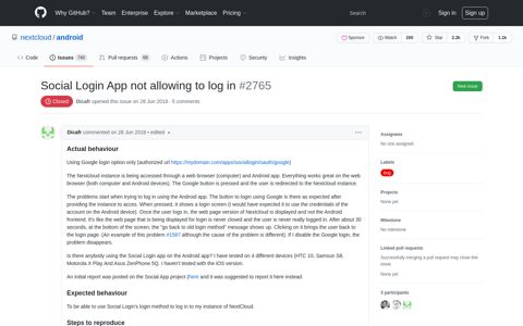 Social Login App not allowing to log in · Issue #2765 ... - GitHub
