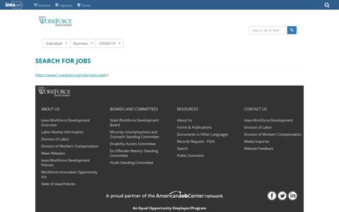 Search for Jobs | iowaworkforcedevelopment.gov - www