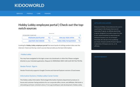 Hobby Lobby employee portal | Check out the top-notch sources