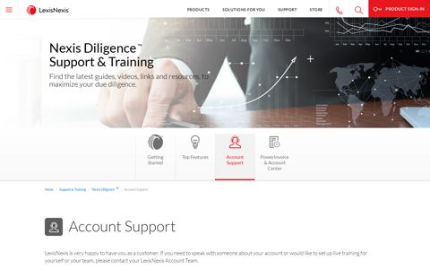 Nexis Diligence™ - Support & Training - LexisNexis