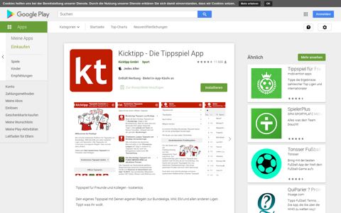 Kicktipp - Die Tippspiel App – Apps bei Google Play