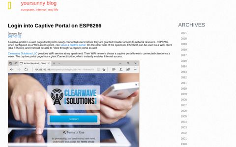 Login into Captive Portal on ESP8266 - yoursunny.com