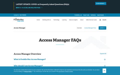 Access Manager FAQs - Freddie Mac Single-Family