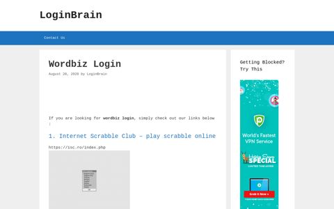 Wordbiz - Internet Scrabble Club - Play Scrabble Online