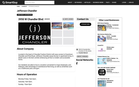 Jefferson Chandler | Chandler | SmartGuy - SmartGuy.com