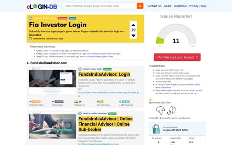Fia Investor Login - login login login login 0 Views