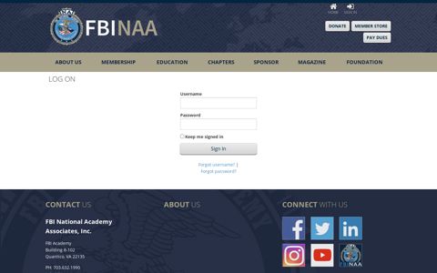 Sign In - FBI National Academy Associates