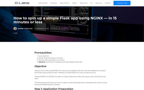 How to spin up a simple Flask app using NGINX — in 15 ...