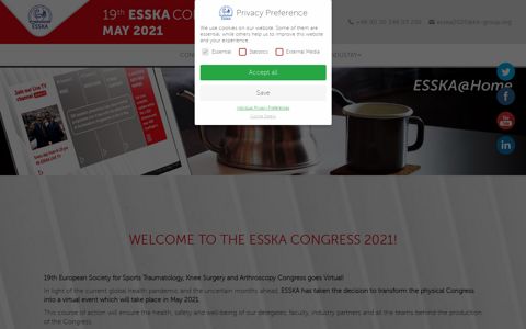 ESSKA CONGRESS 2021 - ESSKA Congress