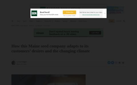 How this Maine seed company adapts to its customers ...