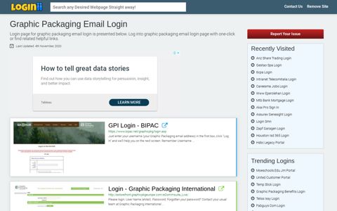 Graphic Packaging Email Login - Loginii.com