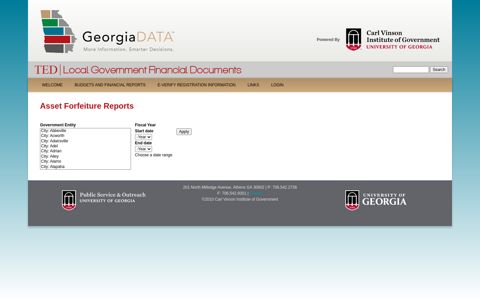 Asset Forfeiture Reports | Local Government Financial ... - TED