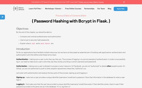 Password Hashing with Bcrypt in Flask - Free Intermediate ...