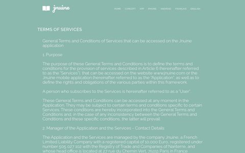 Terms of Services - Jnuine
