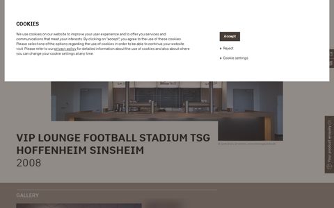 VIP Lounge Football Stadium TSG Hoffenheim Sinsheim