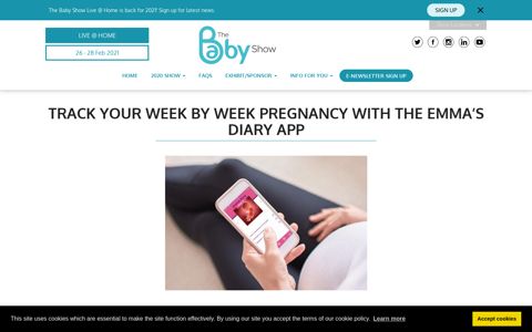 Track your week by week pregnancy with the Emma's Diary App