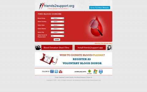 Friends2support: World's Largest Voluntary Blood Donors ...