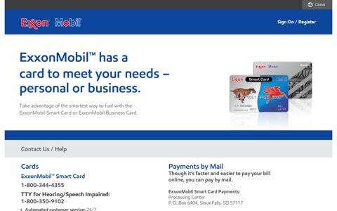 ExxonMobil ™ has a card to meet your needs ... - Credit Cards