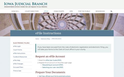 eFile Instructions | Iowa Judicial Branch