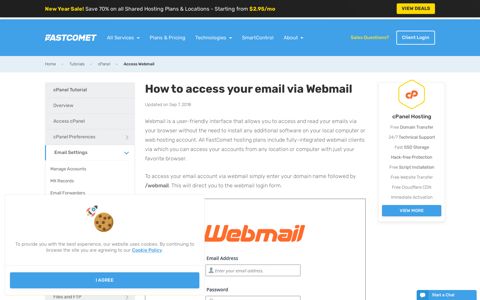 How to access Webmail - cPanel Tutorial - FastComet