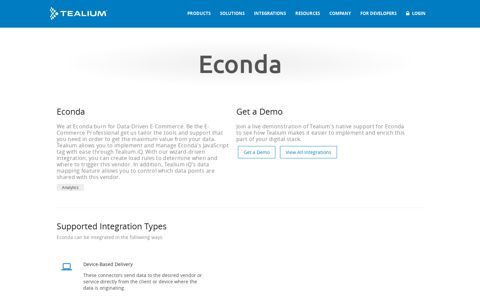 Econda Integration | Tealium