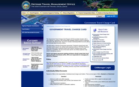 Government Travel Charge Card