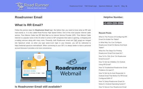 Roadrunner Email - RR Email Login - Help 844-388-2339 ...