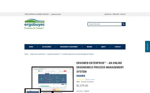 Ergoweb Enterprise™- An Online Ergonomics Process ...