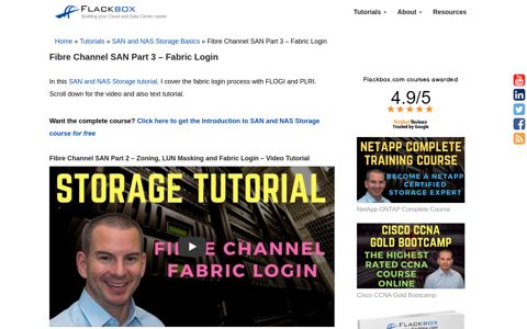 Fibre Channel SAN Part 3 - Fabric Login - FlackBox