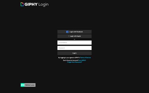 Log in - Giphy