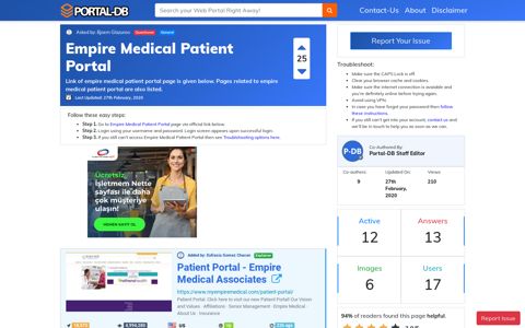 Empire Medical Patient Portal