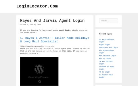 Hayes And Jarvis Agent Login - LoginLocator.Com